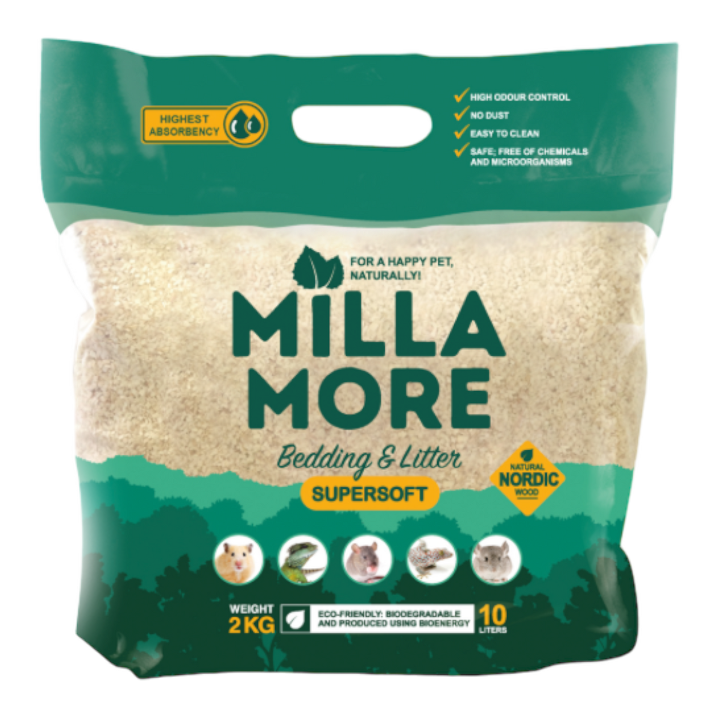 Millamore Supersoft Aspen Chip Bedding 2kg