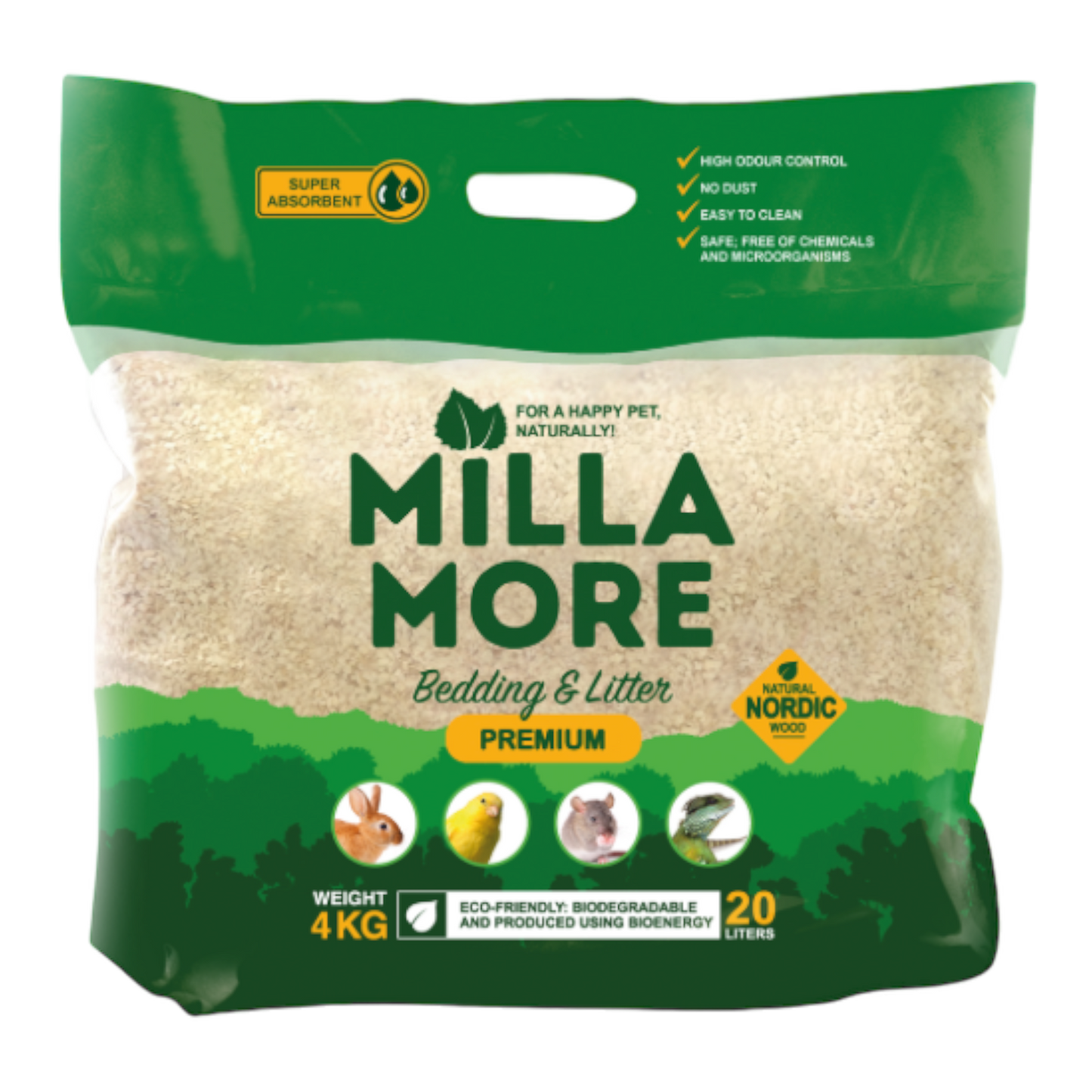 Millamore Premium Aspen Chip Bedding 2kg